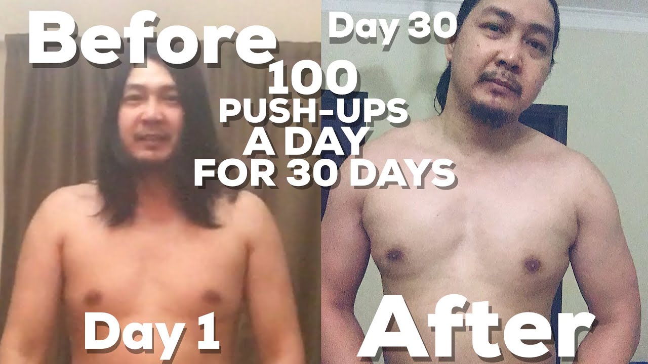 100 PUSH UPS A DAY FOR 30 DAY CHALLENGE WITH REAL RESULT,.. - YouTube