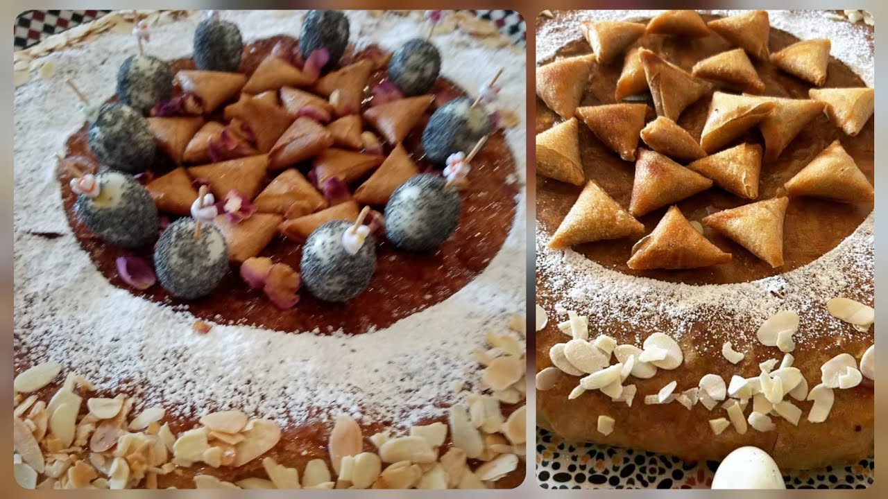 بسطيلة الدجاج واللوز بطريقة مبسطة وناجحة تجي روعة في المذاق مع صور الأشكال مختلف في تزين