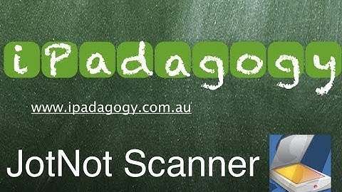 iPadagogy - App Review - JotNot Pro Tutorial