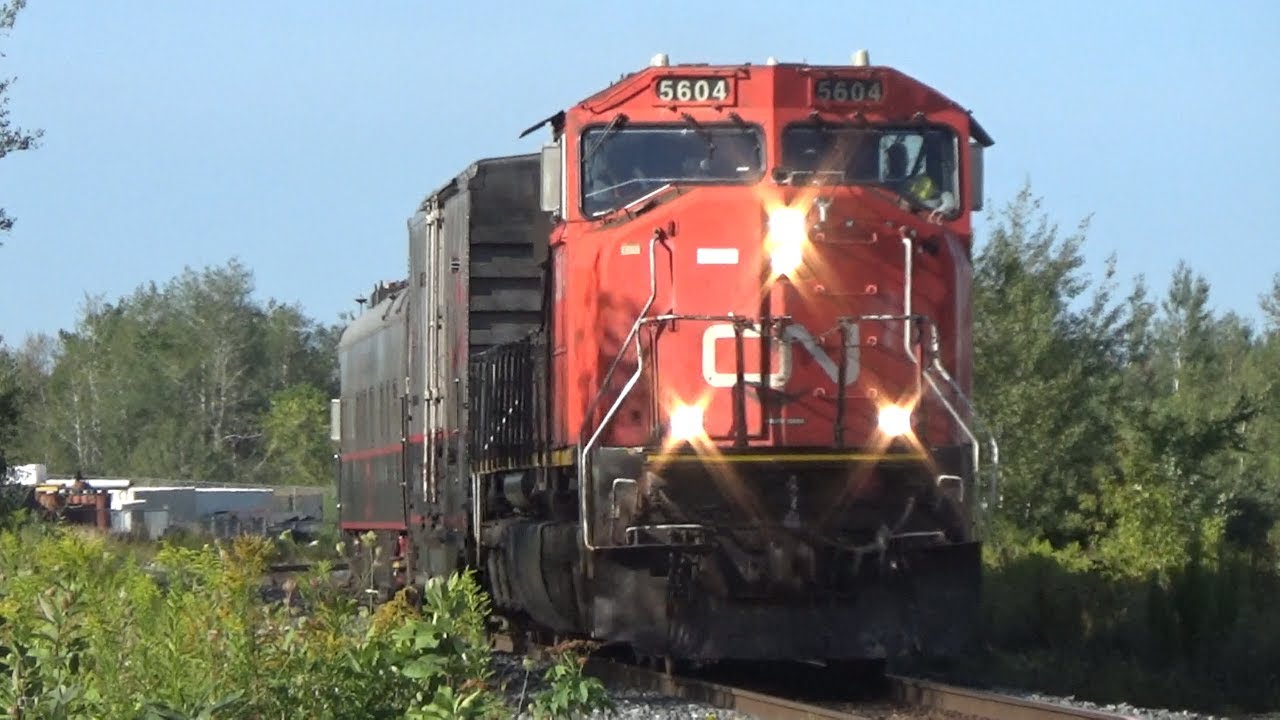 Sd70i EMD SD70I 5604 Leads the CN Test Train (Work 998) thru Moncton, NB ...