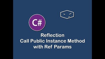 call public instance method with ref params using reflection in c#