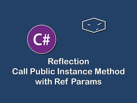 call public instance method with ref params using reflection in c#