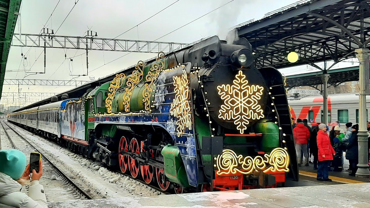 Поезд Деда Мороза в Москве 2023! С Новым 2024 годом!