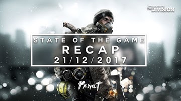 The Division: SOTG Recap [21/12/2017] - Global Event #4, Pred/Nomad & Stats w/ Yannick!