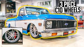 Custom 3 Piece Vossen Wheels for Slammed C10 & Factory Tour  LS Swapped '75 Chevy Truck Ep. 15