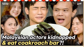Malaysian actors get prisoned & eat COCKROACH jelly?! | Blimey Treats U