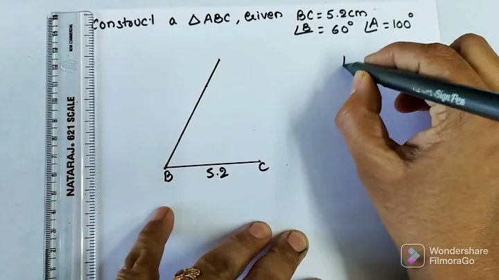 Construction of a triangle when one side and two angles are given