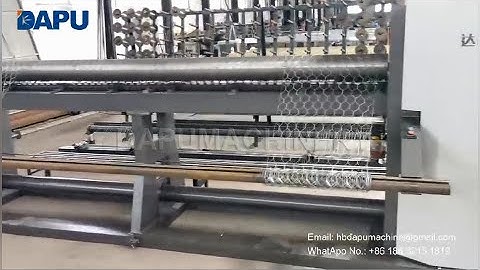 Automatic hexagonal wire mesh netting production line sold to Turkey
