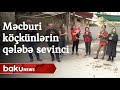 Məcburi köçkünlərin qələbə sevinci