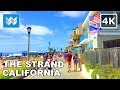 Walking tour of THE STRAND – Hermosa Beach to Manhattan Beach in South Bay, California 🎧 【4K】