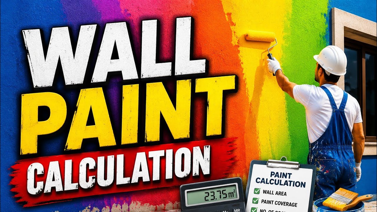 How to calculate Paint used painting Wall