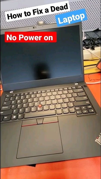 How to Fix a Dead Laptop - How to repair a computer no working - no ...