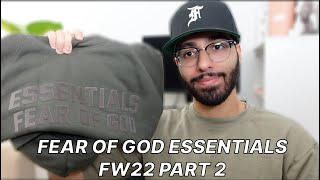 FEAR OF GOD ESSENTIALS FALL COLLECTION 2022 PART 2 REVIEW AND SIZING