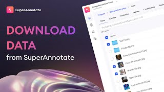How to download data from SuperAnnotate