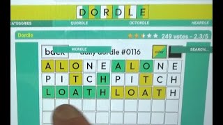 How to Play Dordle - The Great Wordle Like Game - Step by Step Instructions - Tutorial screenshot 1