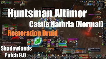 Normal Huntsman Altimor! - Resto Druid PoV -  Castle Nathria Week 1 - World of Warcraft Shadowlands