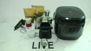 Apple Kitchen Timer Stainless Steel Mechanical Rotating 60 Minute Alarm Timer