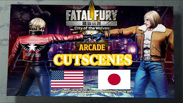 Fatal Fury COTW: Rock Howard Arcade Mode Cutscenes (ENG/JAP)