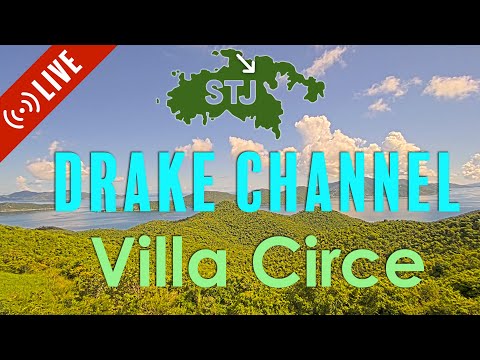 Villa Circe live webcam overlooking Drake Channel — webcam en direct (États-Unis)