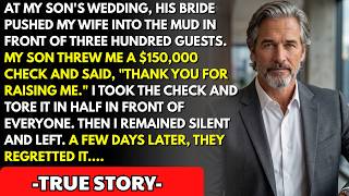 At My Son’s Wedding, He Threw Me a $150,000 Check—So I Tore It Up and Walked Away