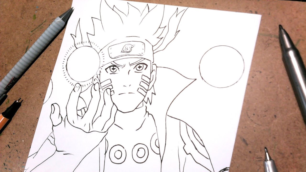 Como desenhar Naruto modo sábio 6 maneiras.