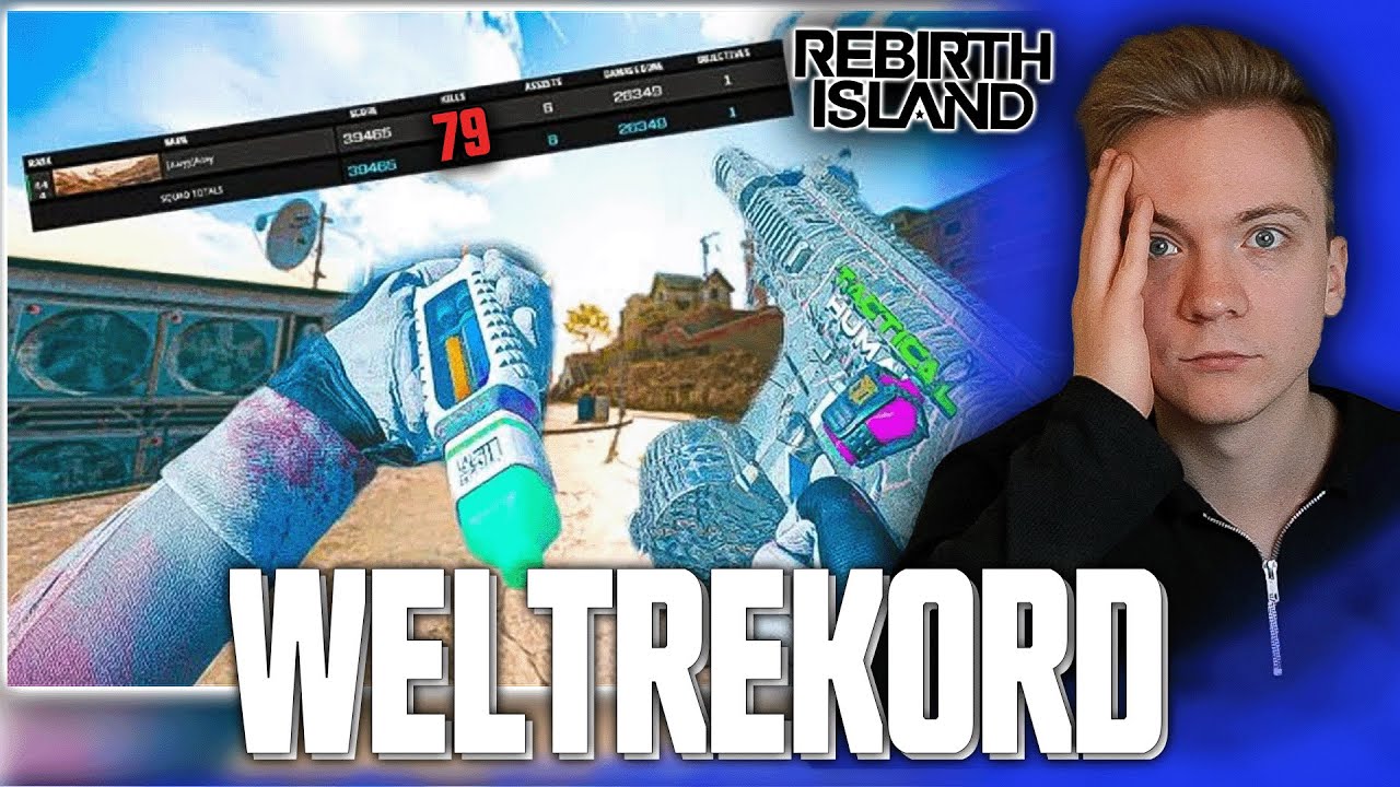 ER MACHT 79 KILLS IN EINER RUNDE - DER NEUE WELTREKORD AUF REBIRTH ISLAND! | V1nKub