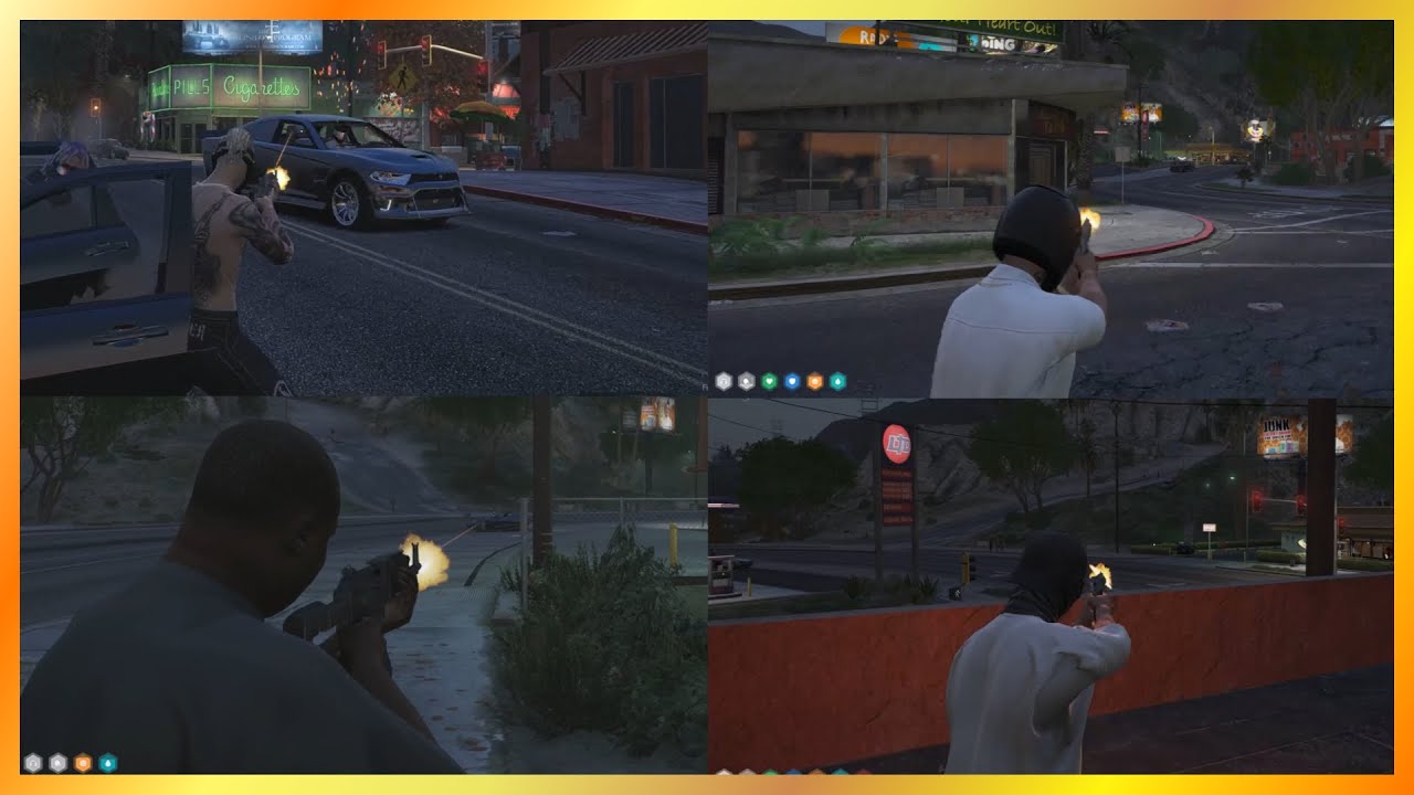 Besties vs Jay Hobbs' Crew After Bank Truck (Multi POVs) | NoPixel 4.0 GTA RP