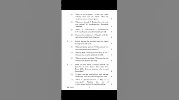 #Shorts MCS-024 DECEMBER 2021 Question Paper (Object Oriented Technologies and Java Programming)