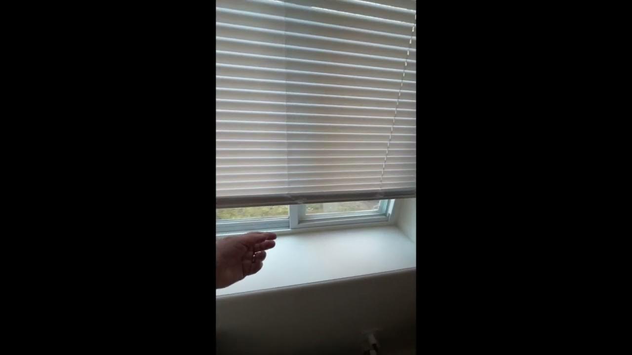 How to operate cordless mini blinds YouTube
