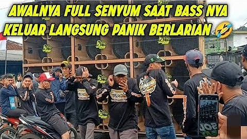 penonton brewog di buat kaget dan panik saat awal bass nya keluar