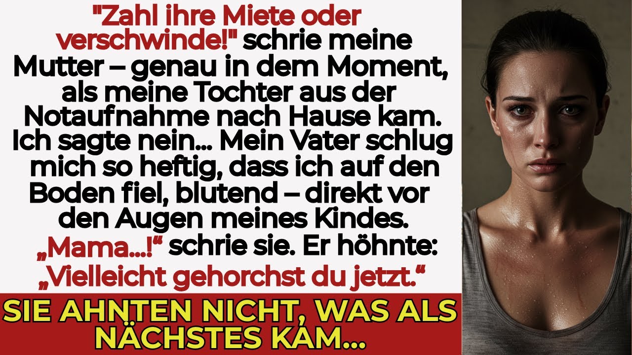 „Meine Familie drängte: ‚Zahl oder verschwinde!‘ – mein Vater schlug mich vor meinem Kind.“