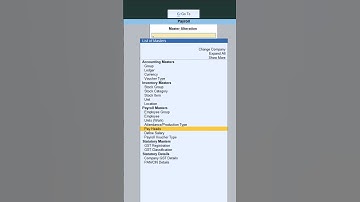 Payroll in Tally Prime | Unit Work, Attendance Type & Pay Head Explained 💼#tallyprime #payrolltally