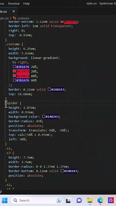 Spiderman Animation Using HTML and CSS