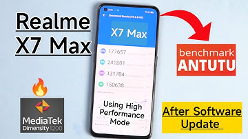 Realme X7 Max Antutu Test After Software Update Using High Performance Mode 🔥🔥🔥