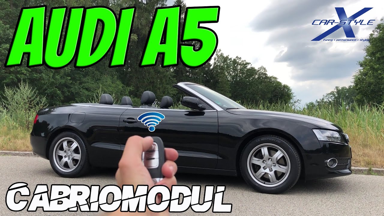 AUDI A3 8V Cabriolet Verdeckmodul schließen mit Schlüssel