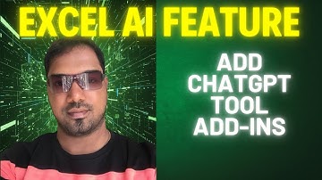 How to add Chatgpt add-ins in excel | AI tool feature in excel
