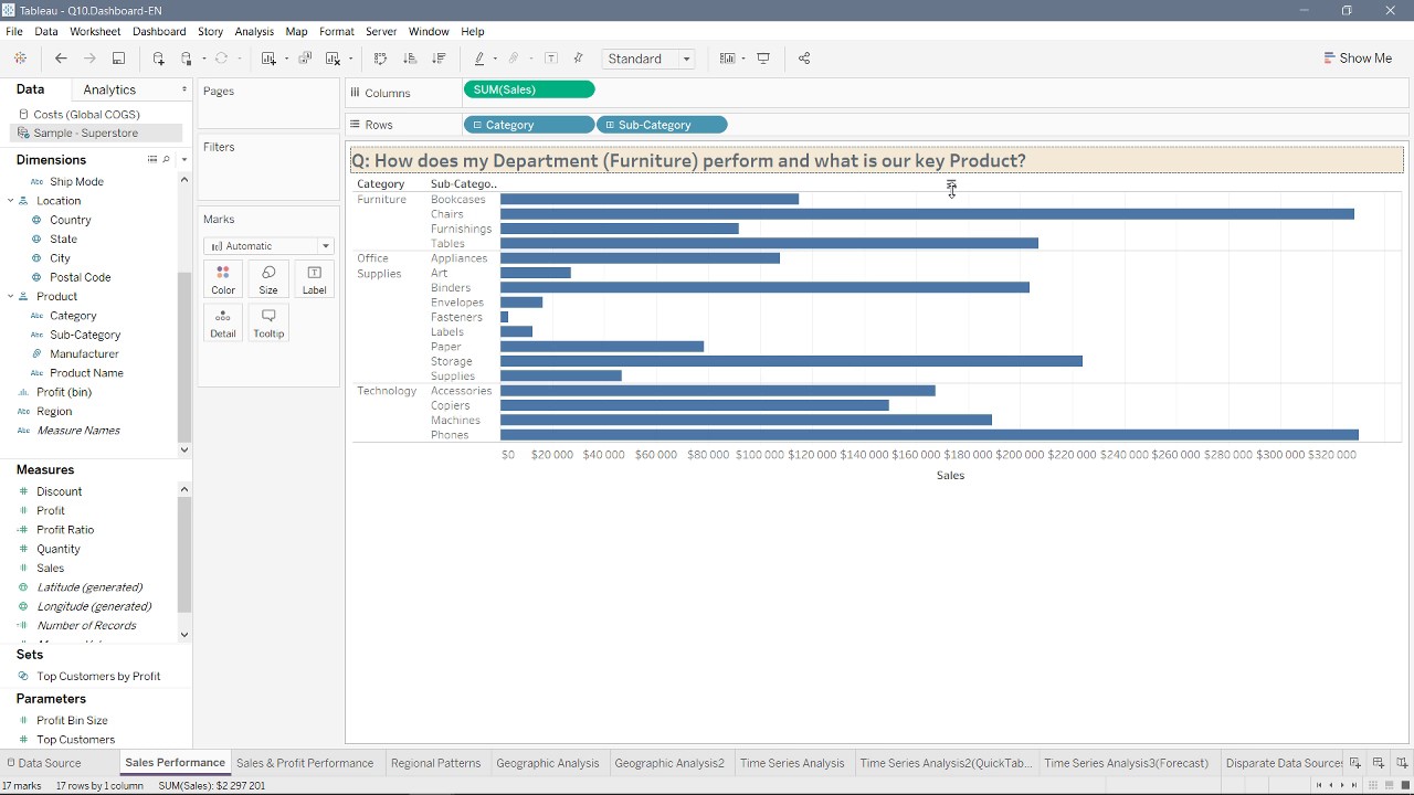 Ask Tableau (1) - Sales Performance - YouTube