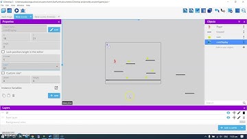 GDevelop 4 - camera follows player, layers to fix UI
