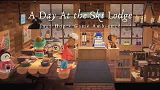 A Day At the Ski Lodge ⛷ Café Ambience + Chill Jazz Hop 1 Hour No Ads  Studying Music | Work Aid