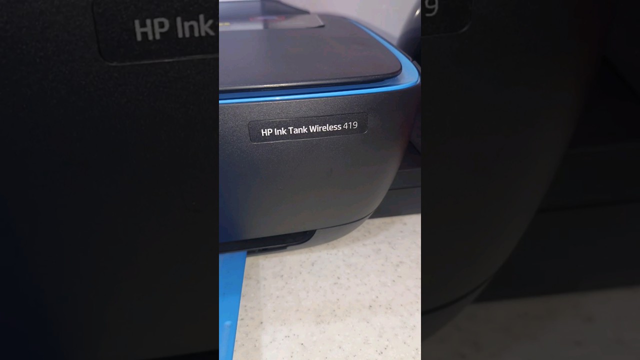 hp ink tank 419 self test printing 