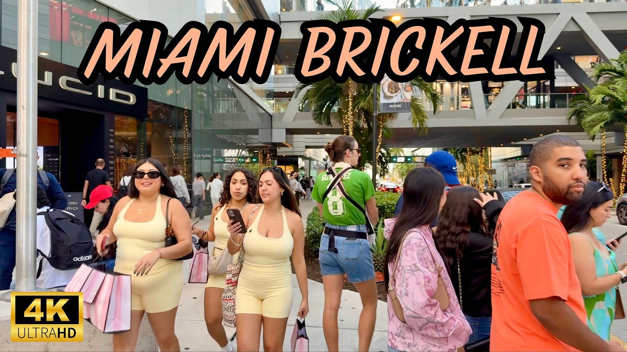 Brickell Before Sunset 🌇 River Views, Glass Towers & Miami Energy