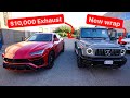 WE STRAIGHT PIPED THE LAMBORGHINI URUS WITH $10,0000 EXHAUST! *New G63 Wrap Reveal*