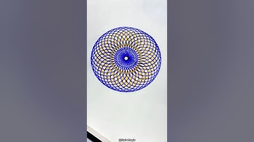 Hypnotic Spirograph Design in Motion #spirograph #artandcraft #satisfying #asmr #video
