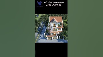 Biệt thự 3 tầng tân cổ mái thái đẹp.02BT3463.#youtubeshorts #shorts