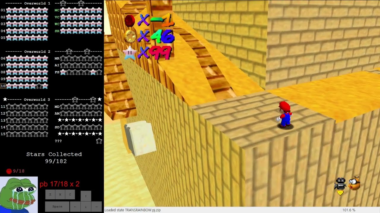 Transcending the Rainbow - Course 10 Grand Scorched Ruins (Savestateless)