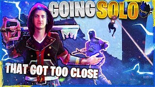 THAT GOT TOO CLOSE!? PLAYING SOLOS! (Fortnite: Battle Royale)