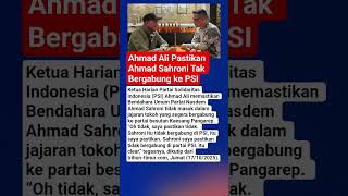 Download Lagu Ahmad Ali Pastikan Ahmad Sahroni Tak Bergabung ke PSI #matalokal MP3