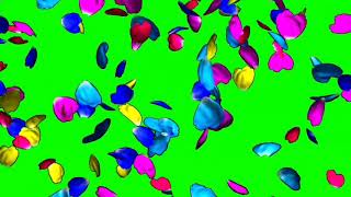 Flying flowers green screen video not copyright free to use