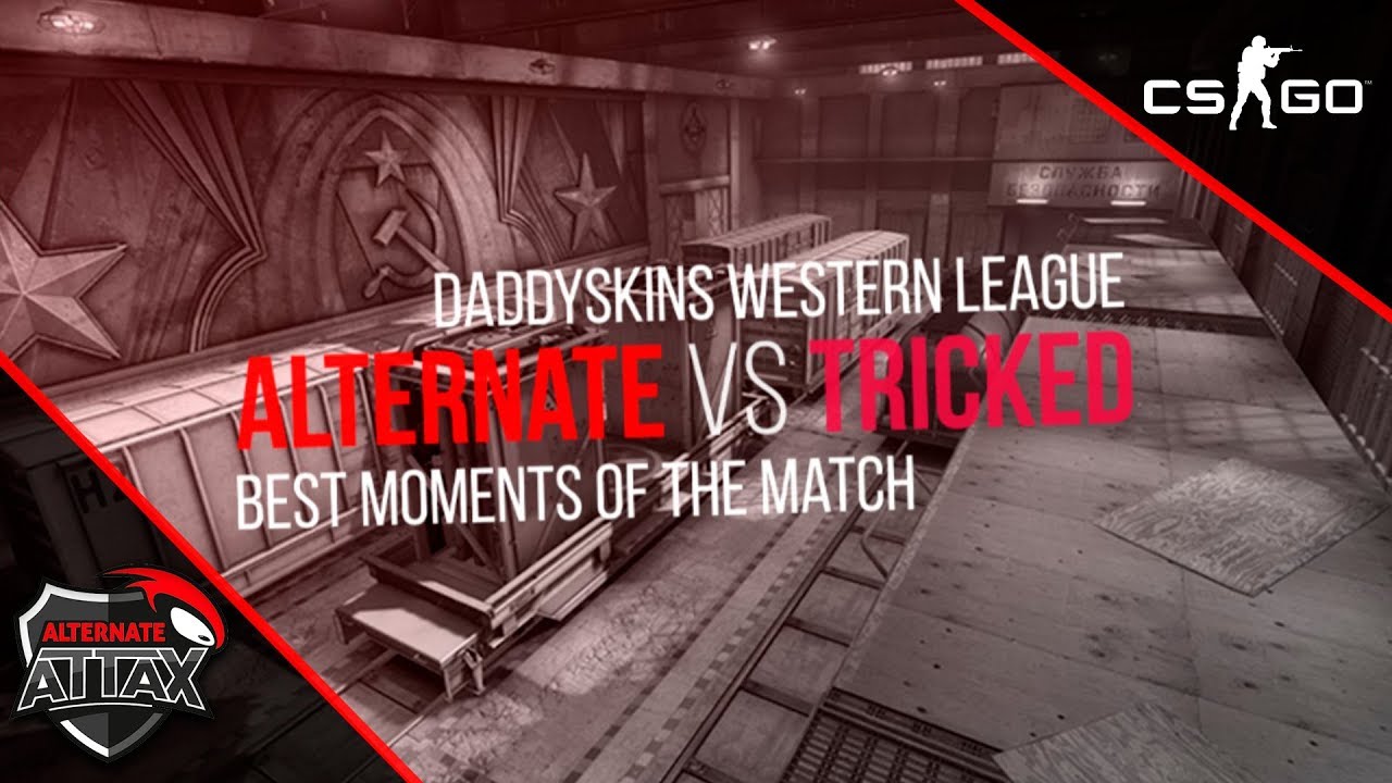 DaddySkins Western League - ALTERNATE aTTaX vs. Tricked - de_train - [CS:GO Fragmovie]