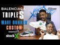 Balenciaga Triple S Yeezy Wave Runner inspired custom by Vick Almighty | Reshoevn8r